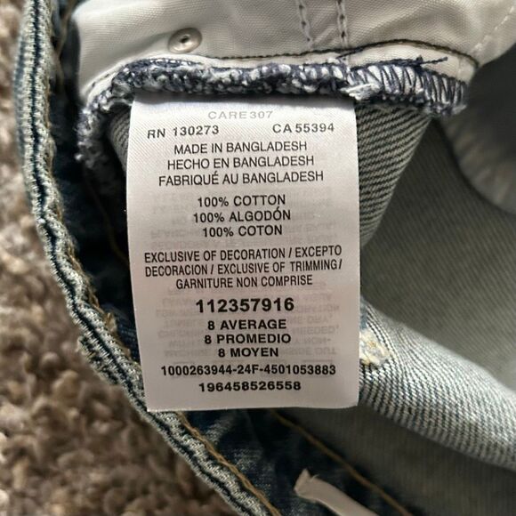 Wrangler Raw Hem Boho Denim Maxi Skirt Size 8 | 32 Front Slit Classic Wash EUC - Picture 6 of 9